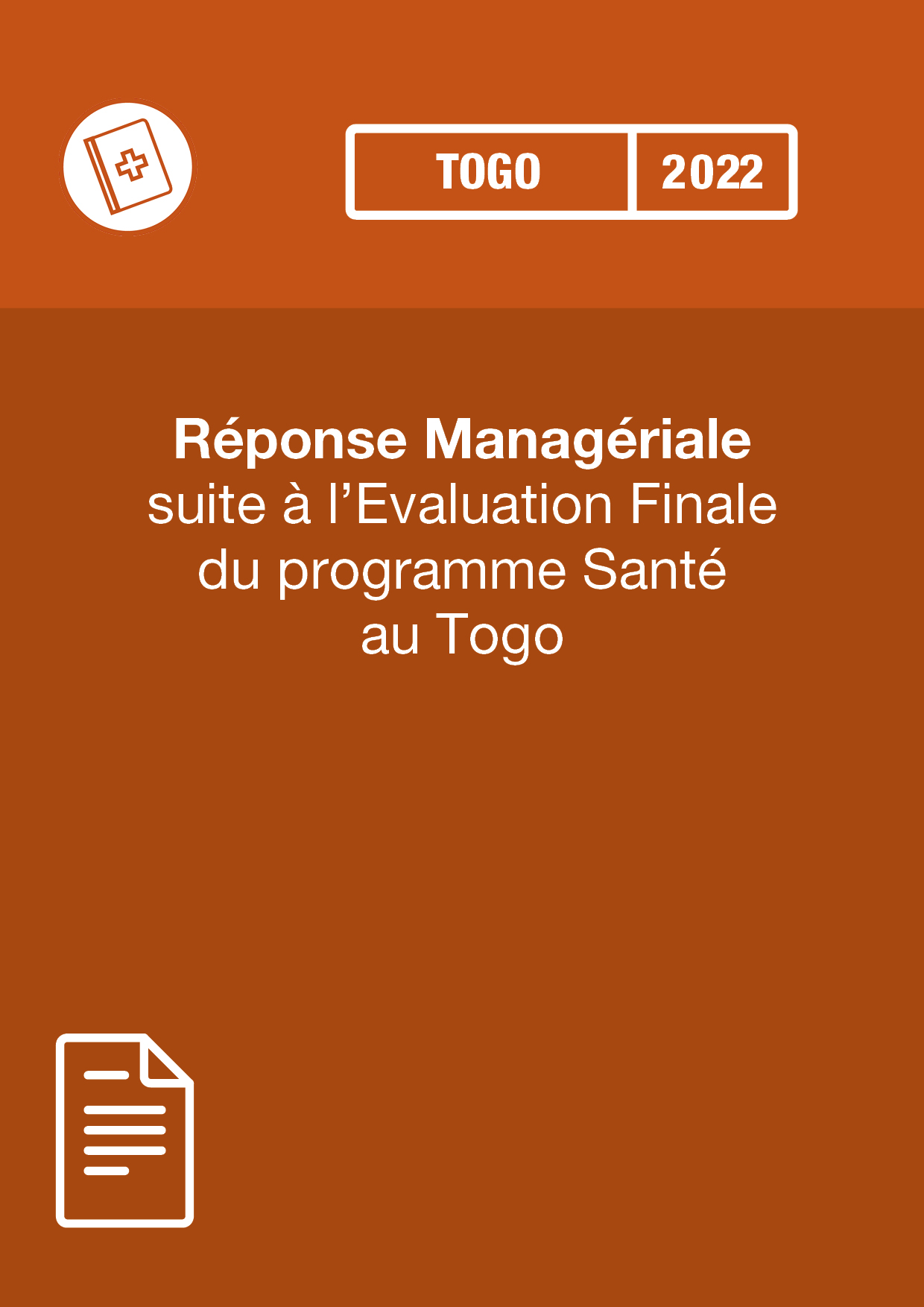 Réponse Managériale suite à l’Evaluation Finale 2022 du programme Musa au TOGO