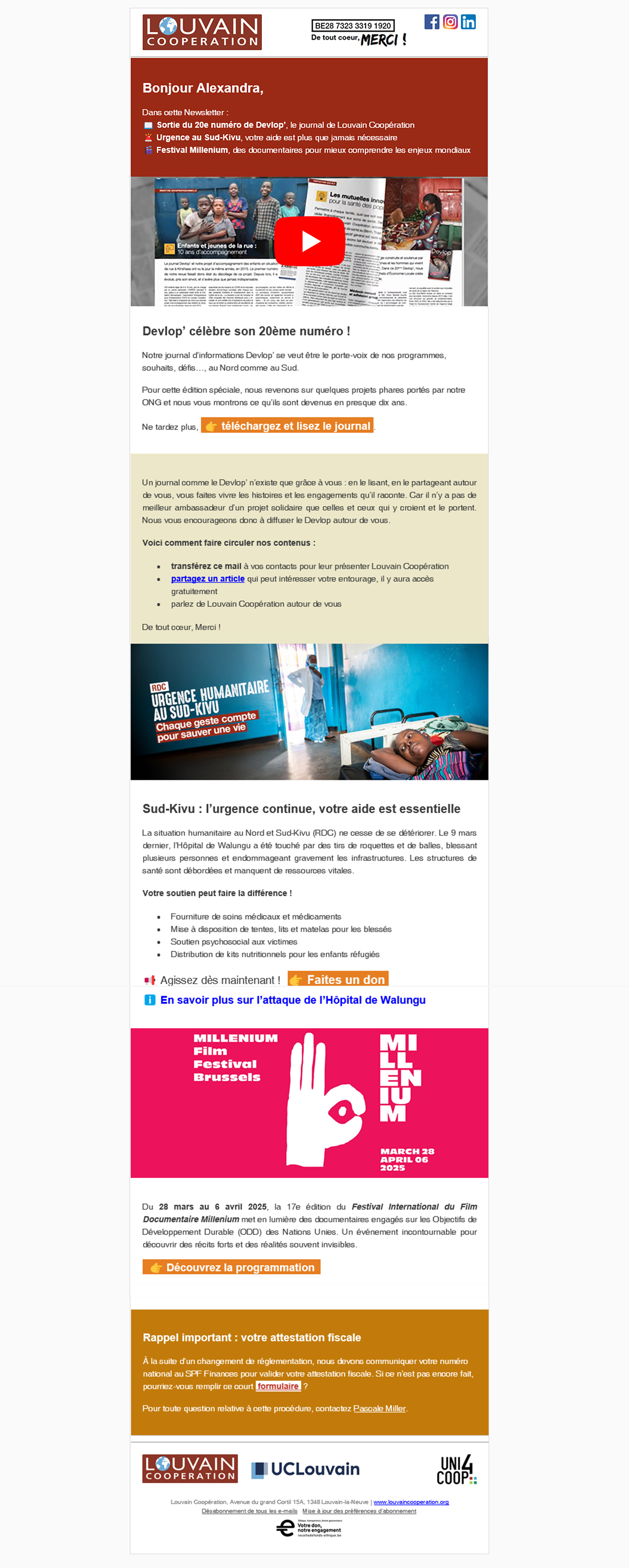 Newsletter Mars 2025