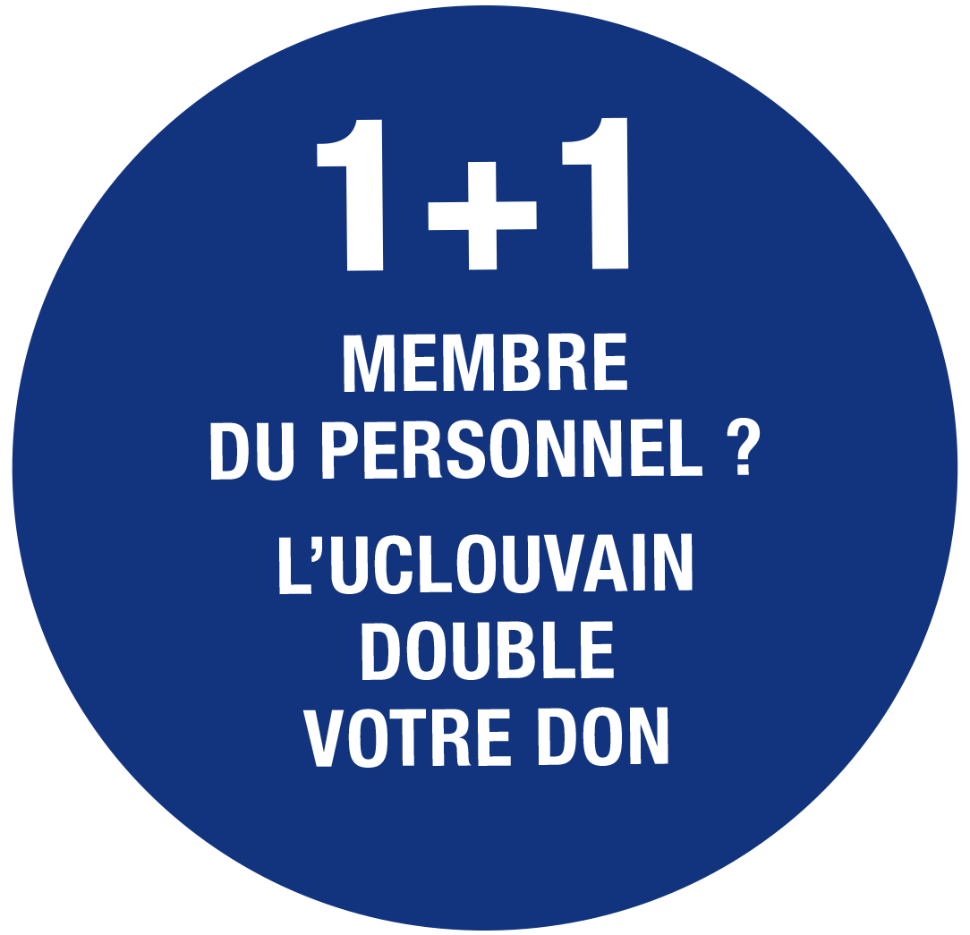 1+1 votre don est doublé