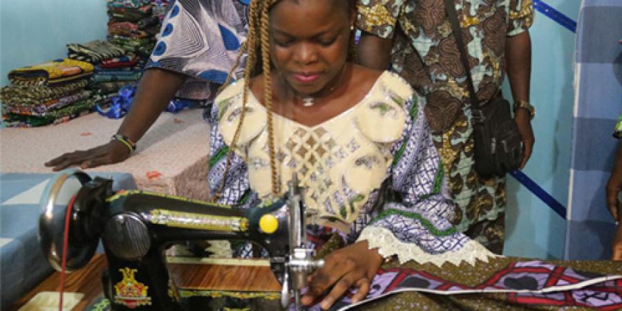 Viviane, a student in Benin