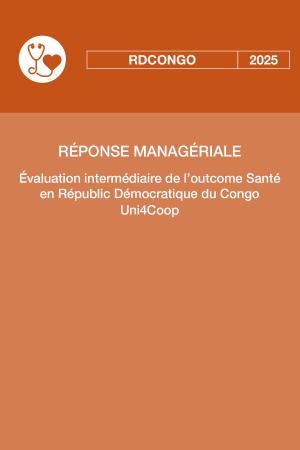 évaluation intermédiaire - outcom santé - RDC