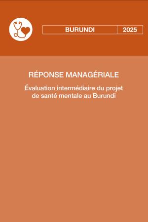 Evaluation - santé mentale - Burundi