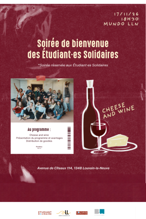Étudiant·e Solidaire : Soirée de bienvenue